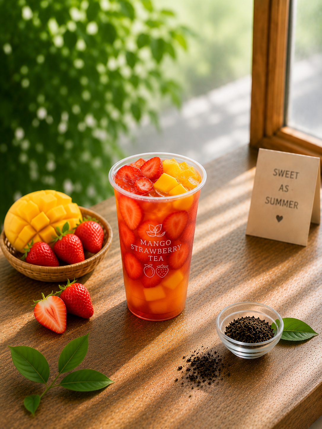 Mango Strawberry Fruit Tea